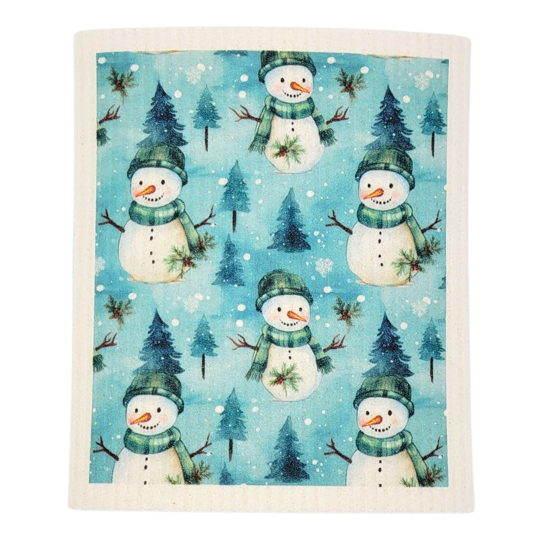 Winter Decor Snowman Swedish Dishcloths - Holiday Decor (4 Per Pack - $2.55 Ea.)