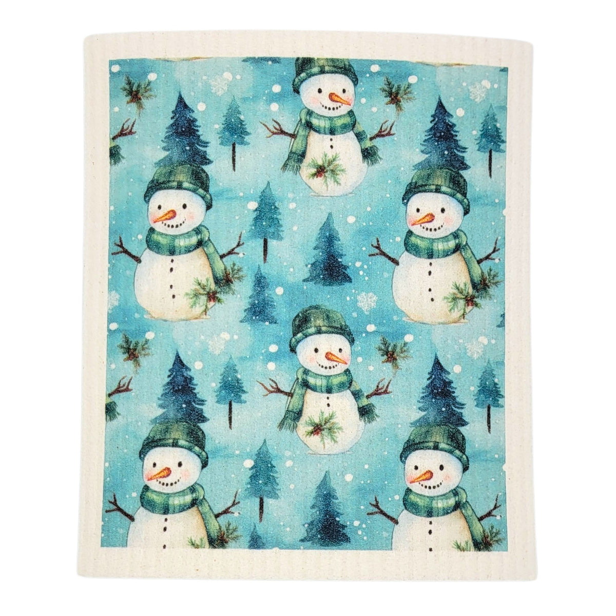 Winter Decor Snowman Swedish Dishcloths - Holiday Decor (4 Per Pack - $2.55 Ea.)