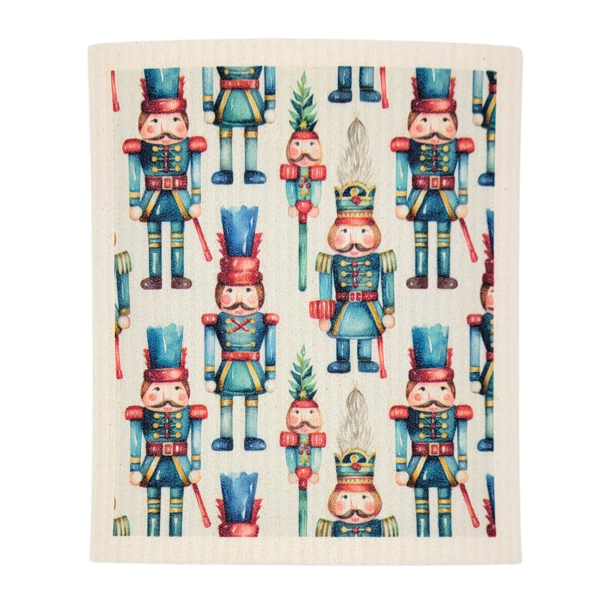 Christmas Nutcracker Swedish Dishcloths - Holiday Decor (4 Per Pack - $2.55 Ea.)