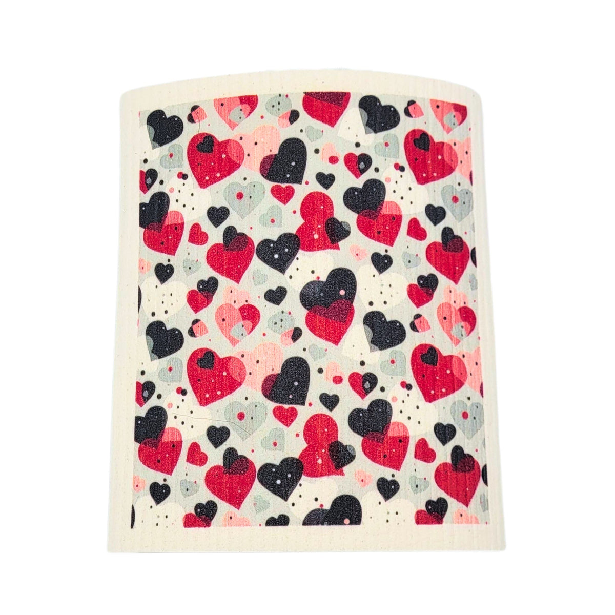 Valentines Day Heart Patterns Swedish Dishcloths - Valentine (4 Per Pack - $2.55 Ea.)