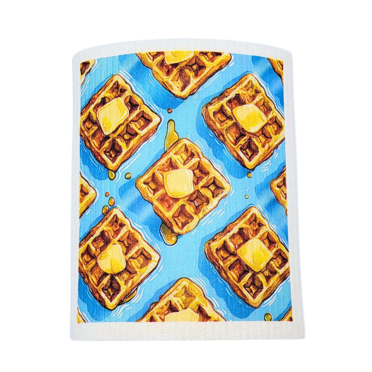Waffle Patterned Breakfast Swedish Dishcloths (4 Per Pack - $2.55 Ea.)