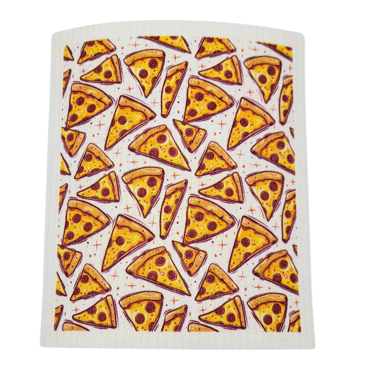 Pepperoni Pizza Swedish Dishcloths - Game Day Home Decor (4 Per Pack - $2.55 Ea.)
