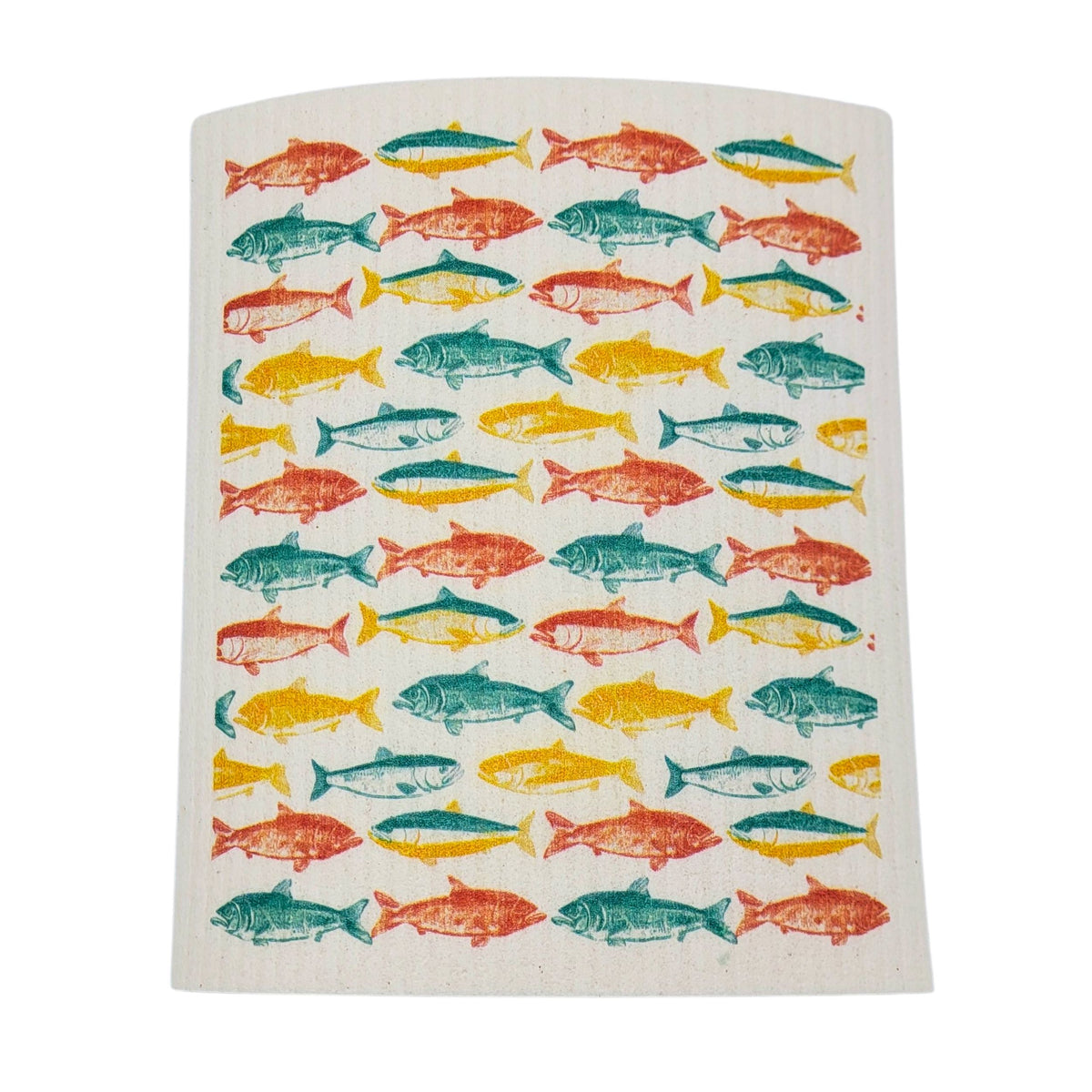Catch of the Day Fish Fun Swedish Dishcloth - Kitchen Towels (4 Per Pack - $2.55 Ea.)