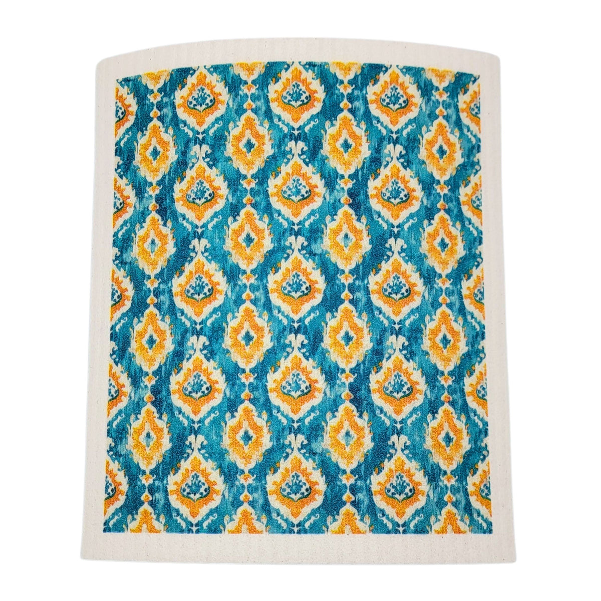 Western Turquoise Pattern Swedish Dishcloth - Kitchen Towels (4 Per Pack - $2.55 Ea.)