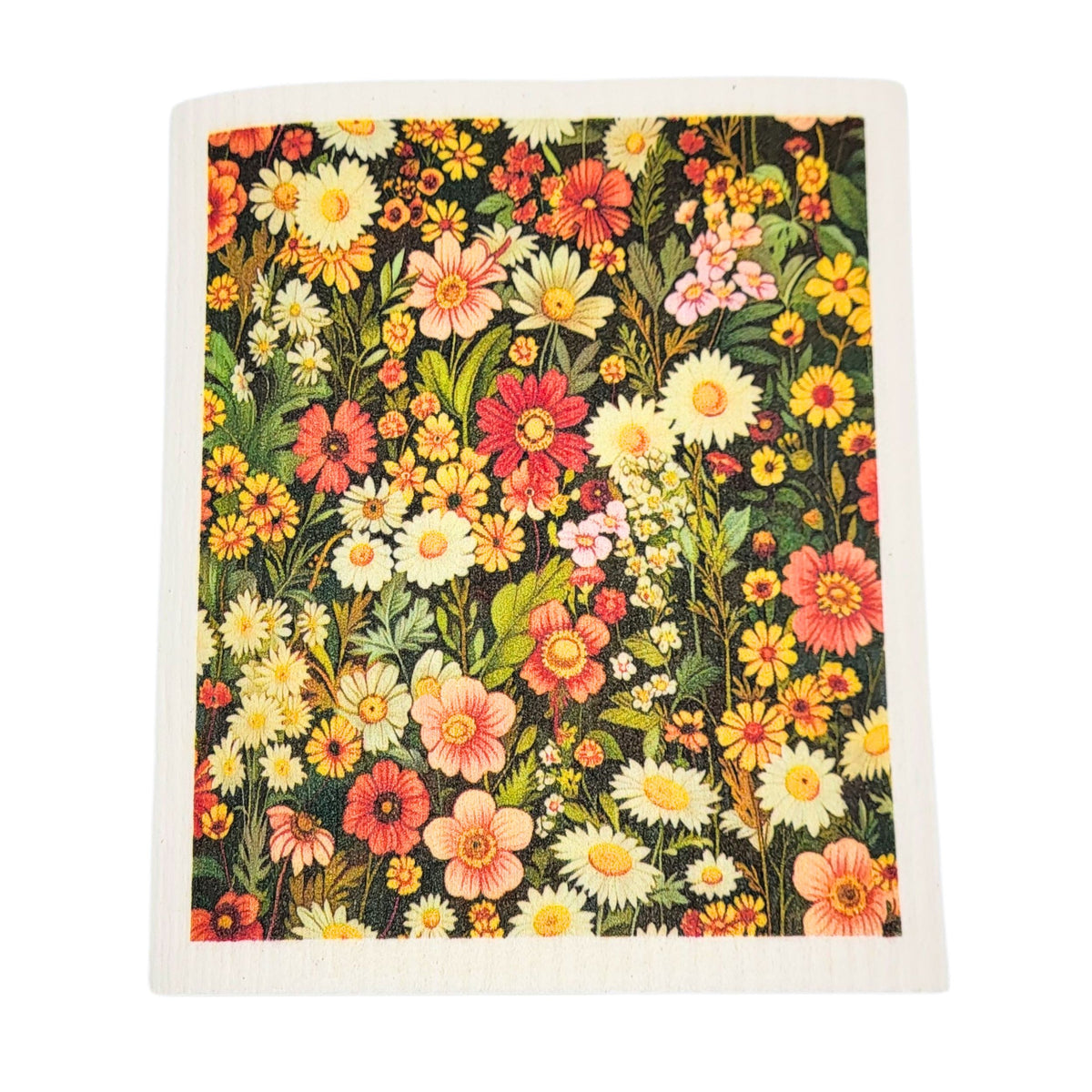Summer Wildflower Pasture Swedish Dishcloths - Home Decor (4 Per Pack - $2.55 Ea.)