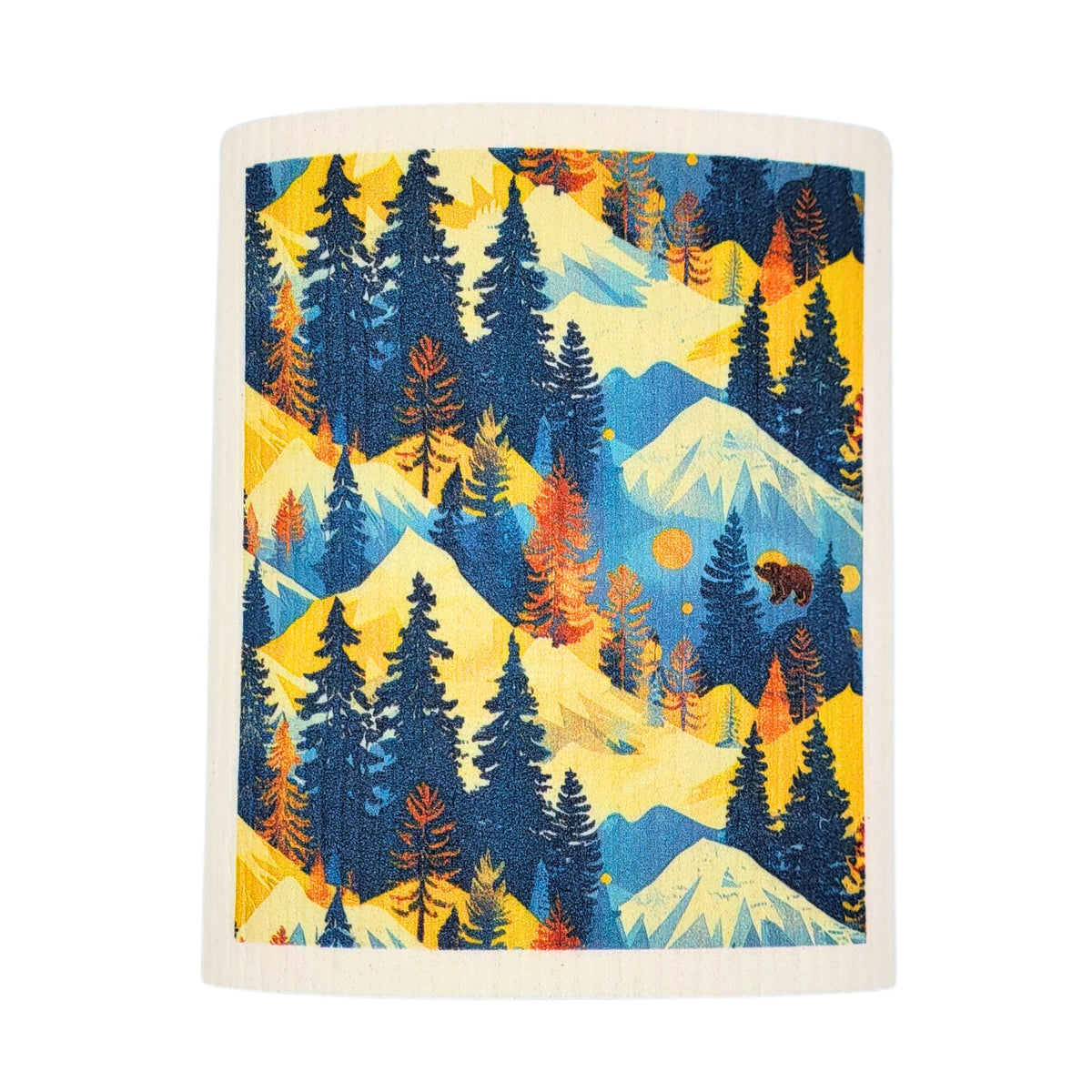 Summer Hiking Trip Swedish Dishcloths- Fathers Day (4 Per Pack - $2.55 Ea.)
