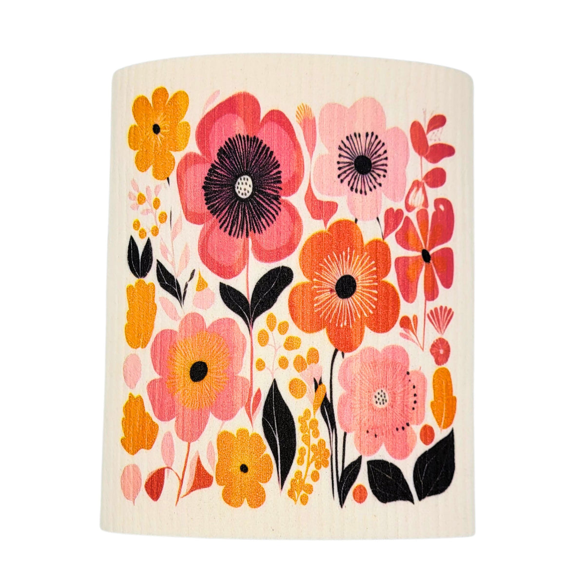 Summer Flower Garden Swedish Dishcloths- Summer Decor (4 Per Pack - $2.55 Ea.)