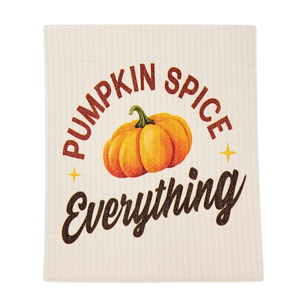 Pumpkin Spice Everything Swedish Dishcloth - Halloween Decor (4 Per Pack - $2.55 Ea.)