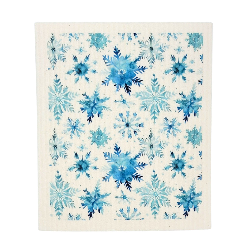 Winter Snowflake Swedish Dishcloths - Kitchen Decor(4 Per Pack - $2.55 Ea.)