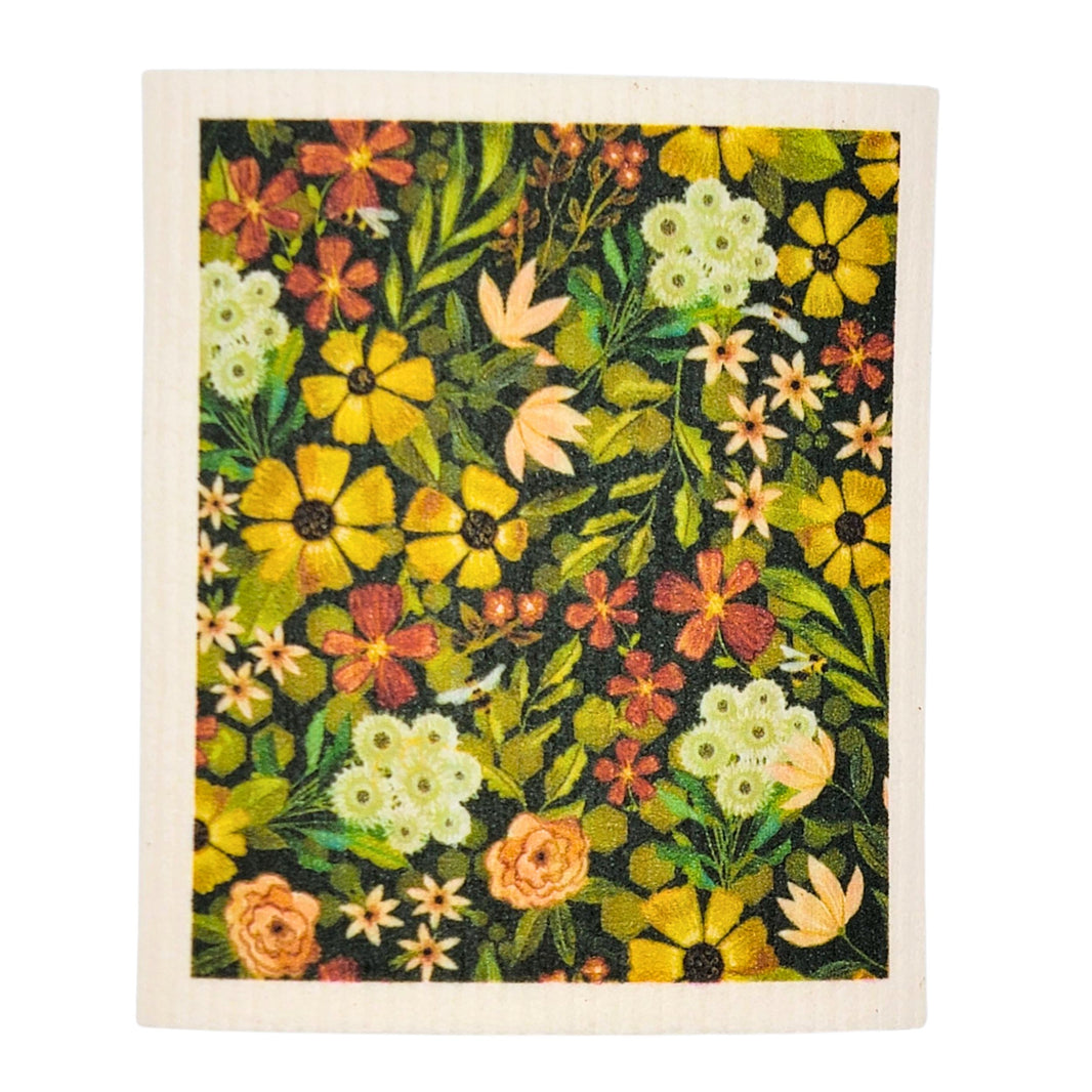 Spring Flowers Bloom Swedish Dishcloths - Spring Decor(4 Per Pack - $2.55 Ea.)