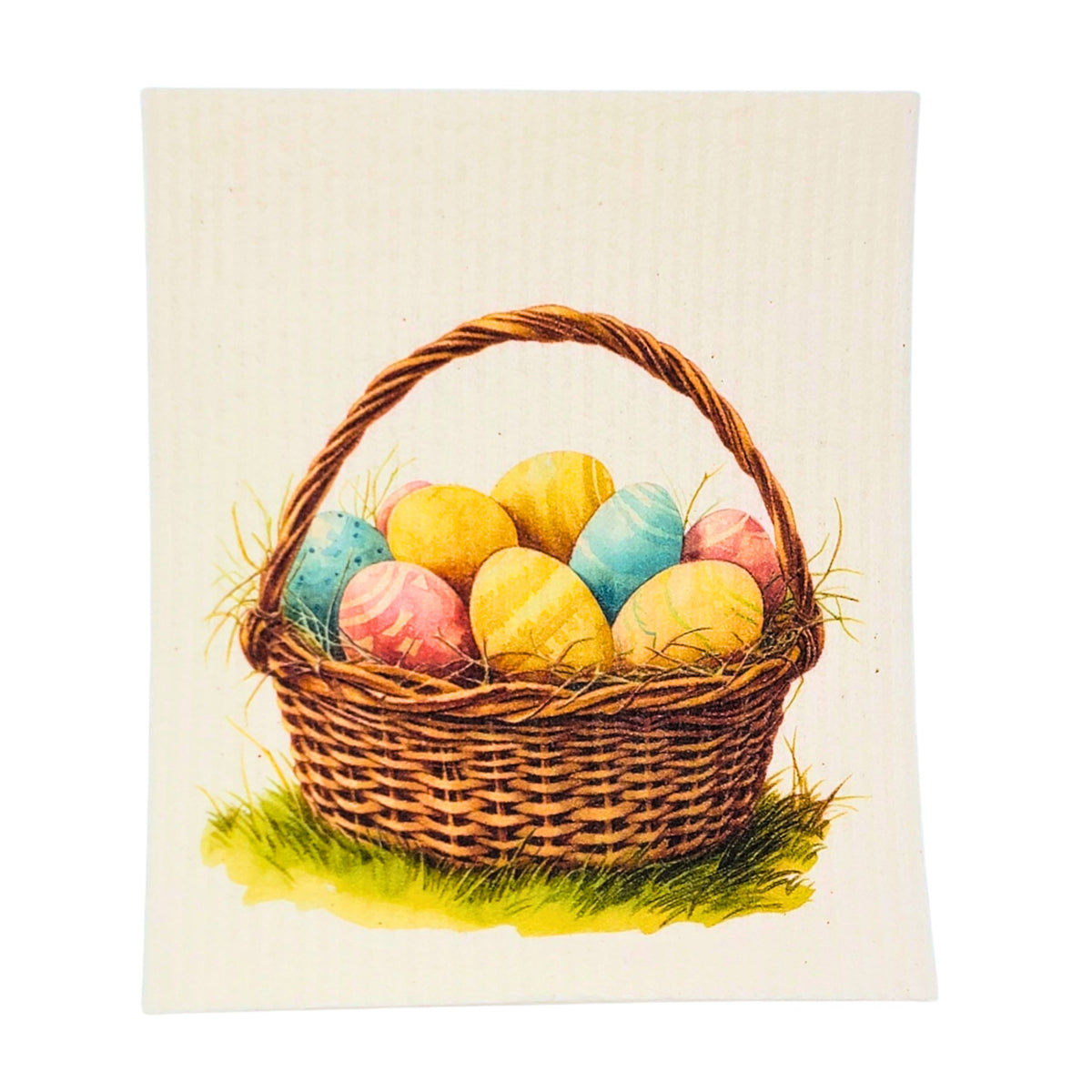 Easter Egg Basket Spring Swedish Dishcloths - Easter Decor(4 Per Pack - $2.55 Ea.)