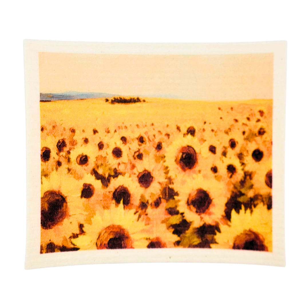 Sunrise Sunflower Fields Swedish Dishcloths - Home Decor (4 Per Pack - $2.55 Ea.)