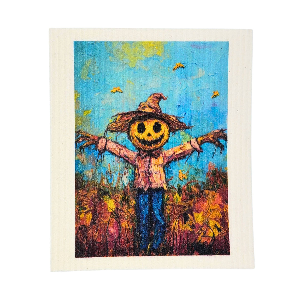 Fall Scarecrow Swedish Dishcloths - Fall Decor(4 Per Pack - $2.55 Ea.)