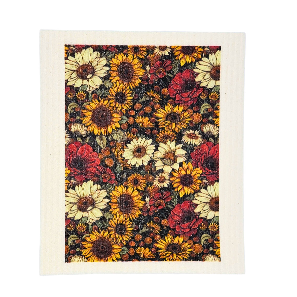 Fall Harvest Flower Garden Swedish Dishcloths Fall Decor(4 Per Pack - $2.55 Ea.)