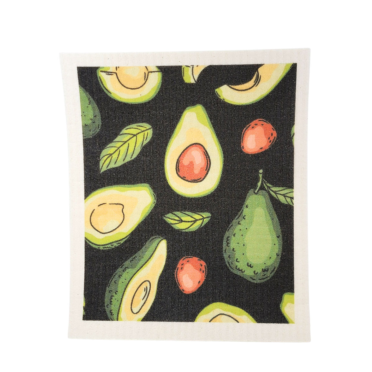 Black Avocado Patterned  Swedish Dishcloth ( 4 Per Pack - $2.55 Ea.)