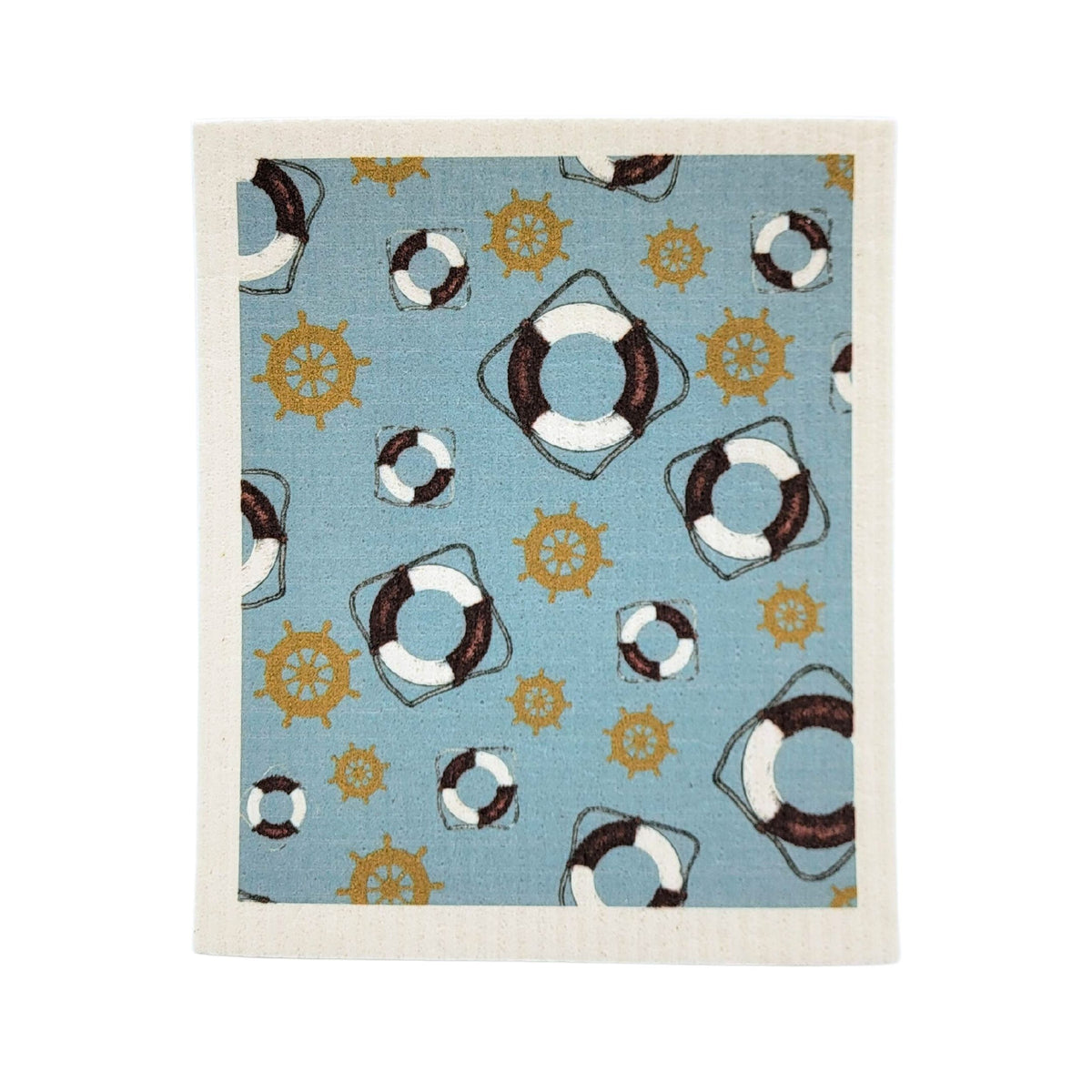 Summer Nautical Pattern Swedish Dishcloth ( 4 Per Pack - $2.55 Ea.)