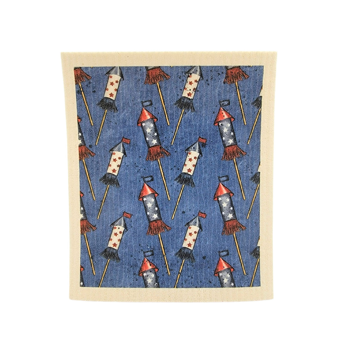 4th of July Firework Swedish Dishcloth ( 4 Per Pack - $2.55 Ea.)