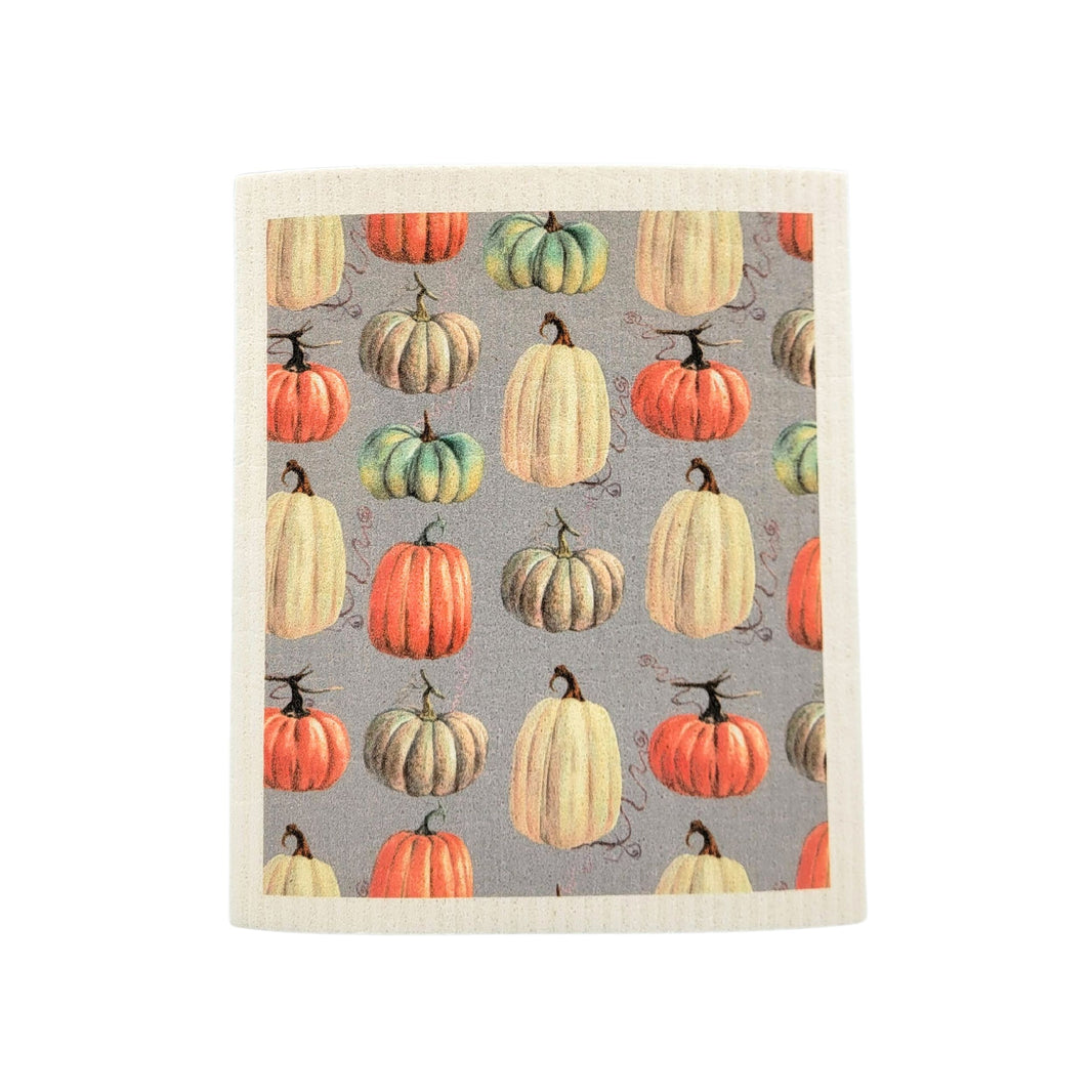 Pumpkin Pattern Swedish Dishcloth ( 4 Per Pack - $2.55 Ea.)
