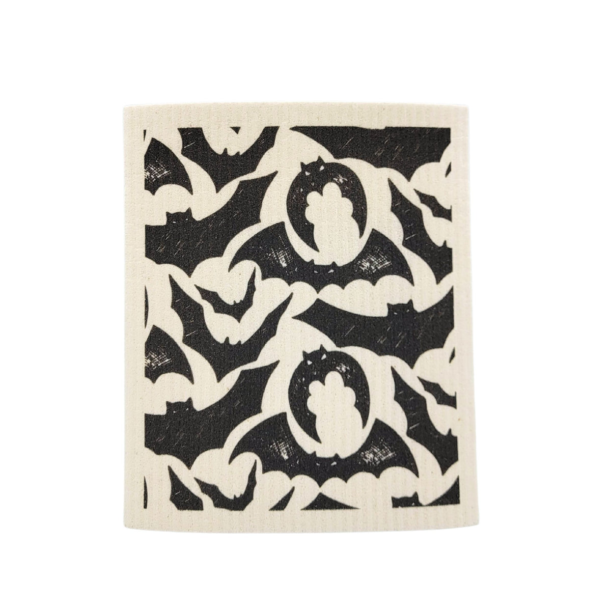Spooky Bat Pattern Swedish Dishcloth ( 4 Per Pack - $2.55 Ea.)