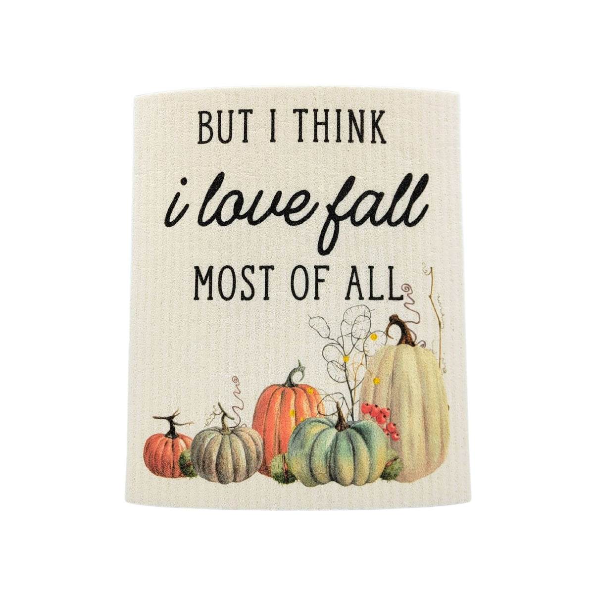 I love Fall Pumpkin Swedish Dishcloth ( 4 Per Pack - $2.55 Ea.)