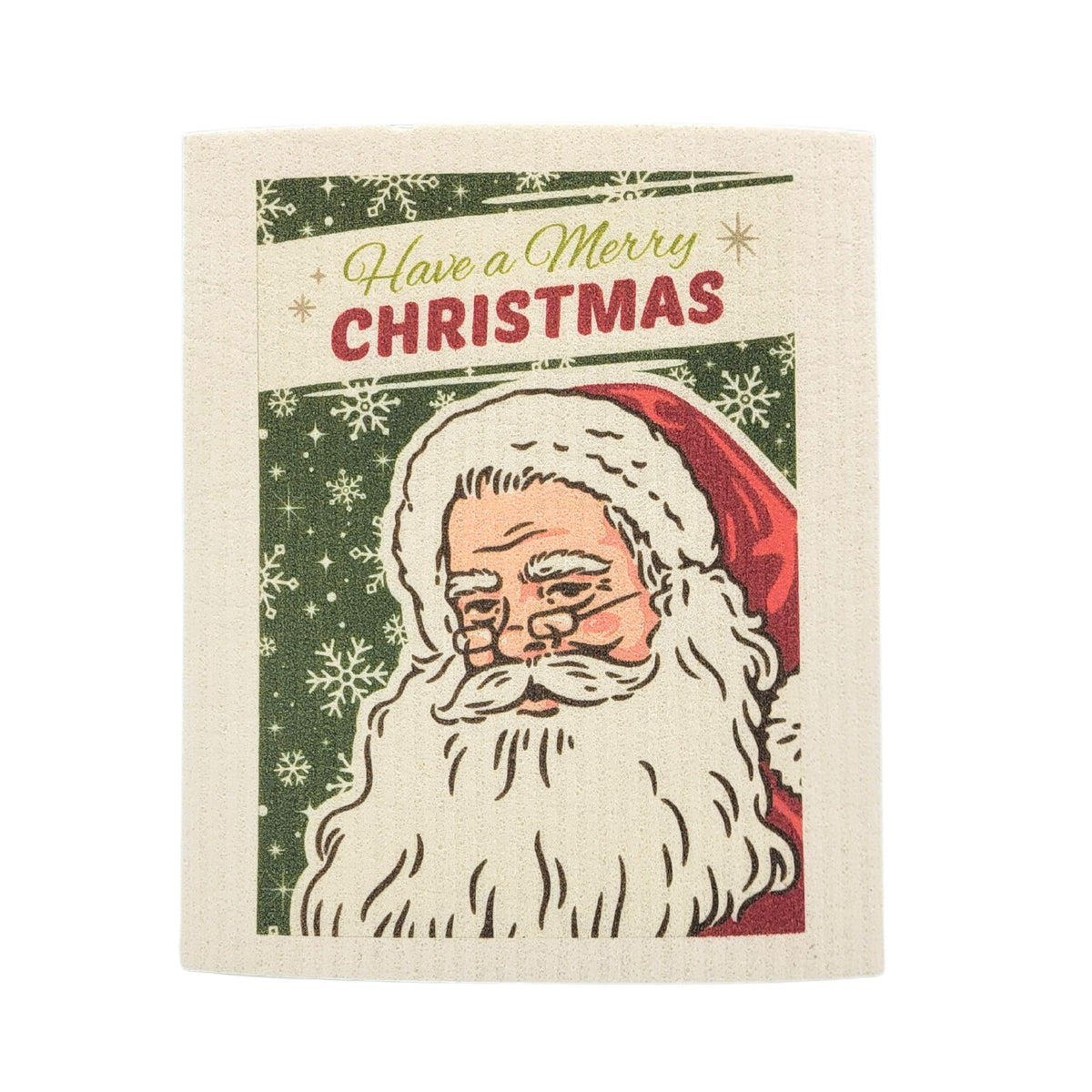 Have a Merry Christmas Santa Swedish Dishcloth ( 4 Per Pack - $2.55 Ea.)