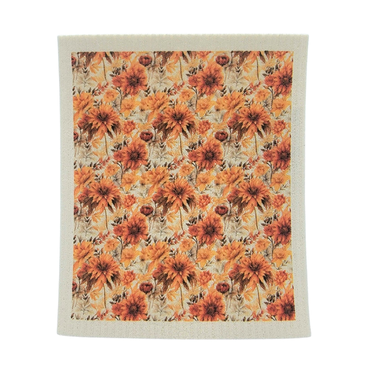 Autumn Sunflower Swedish Dishcloth - Fall Decor ( 4 Per Pack - $2.55 Ea.)