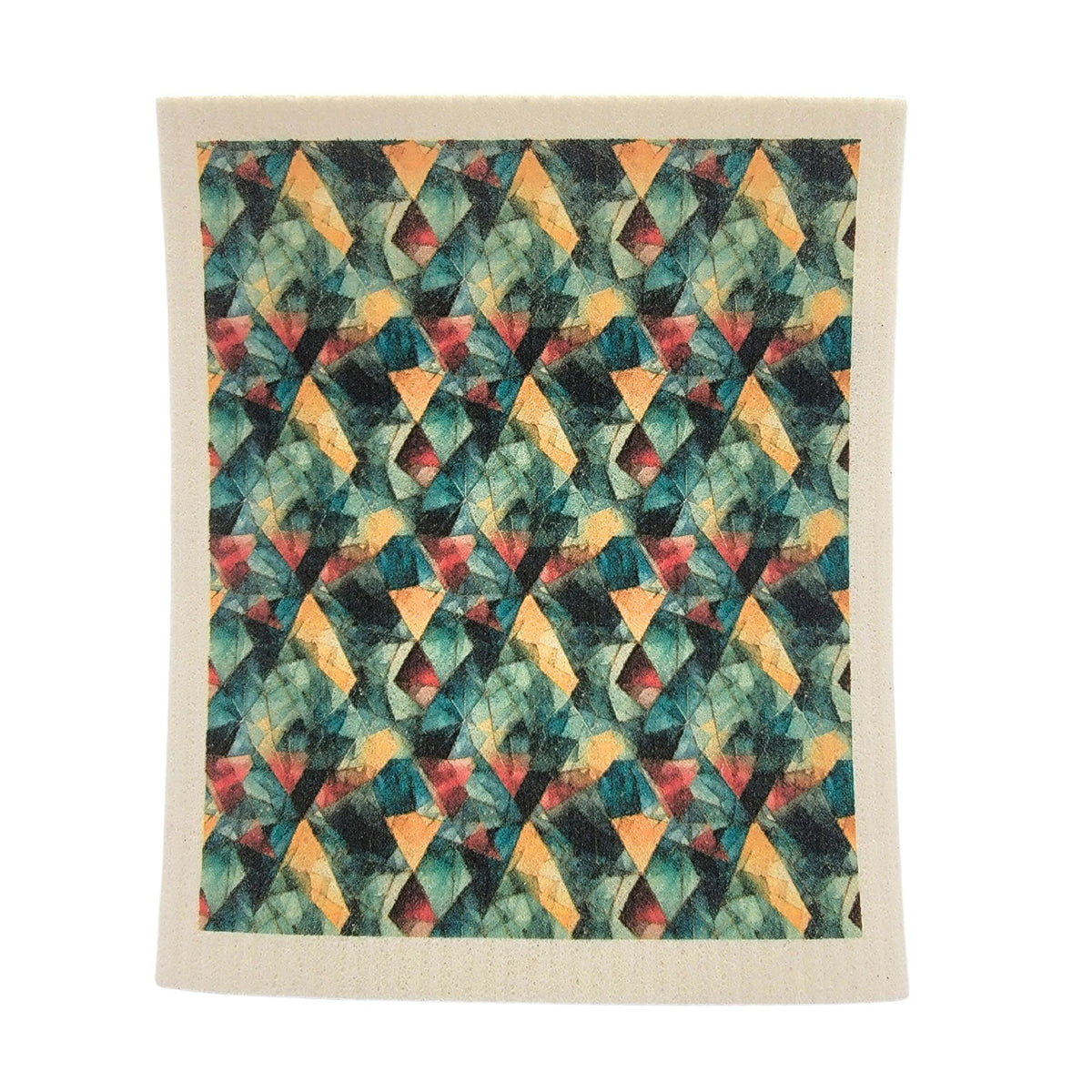 Christmas Stained Glass Swedish Dishcloth - Christmas Decor ( 4 Per Pack - $2.55 Ea.)