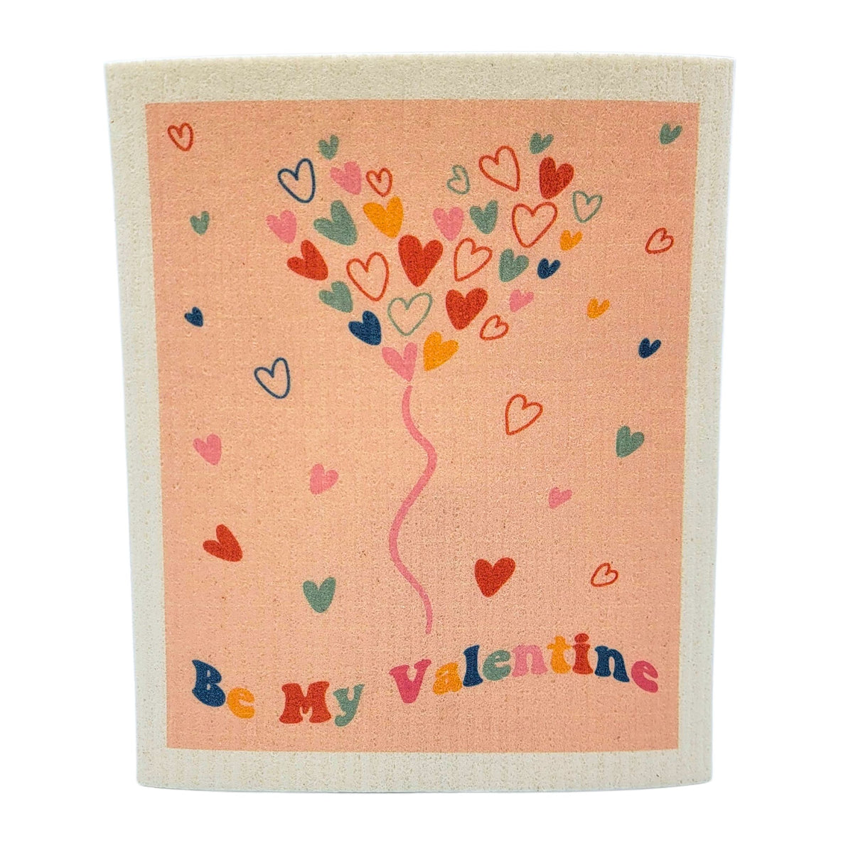 Be My Valentine Heart Swedish Dishcloth - Valentines Day ( 4 Per Pack - $2.55 Ea.)