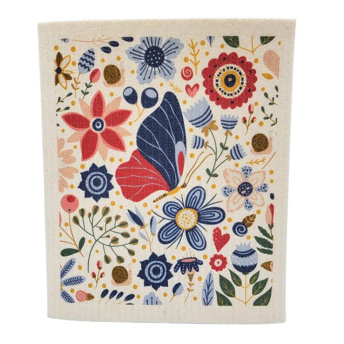 Spring Garden Flowers Swedish Dishcloth - Spring Decor ( 4 Per Pack - $2.55 Ea.)