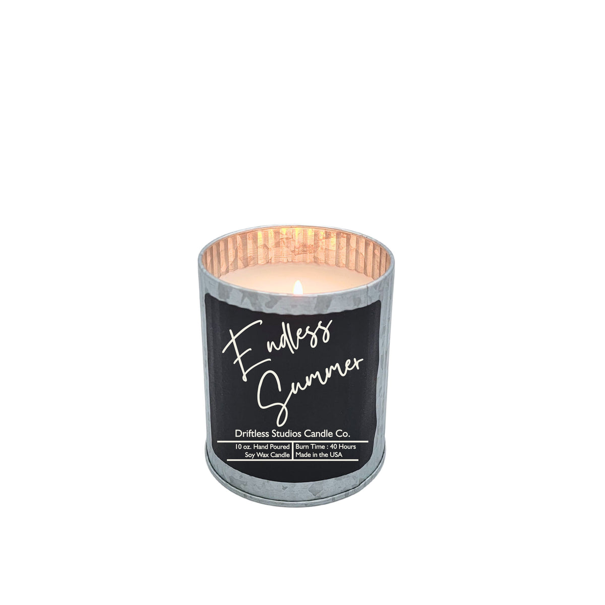 (Case Of 3 Candles) $9.95 Ea. -Tin Endless Summer Soy Wax Candle