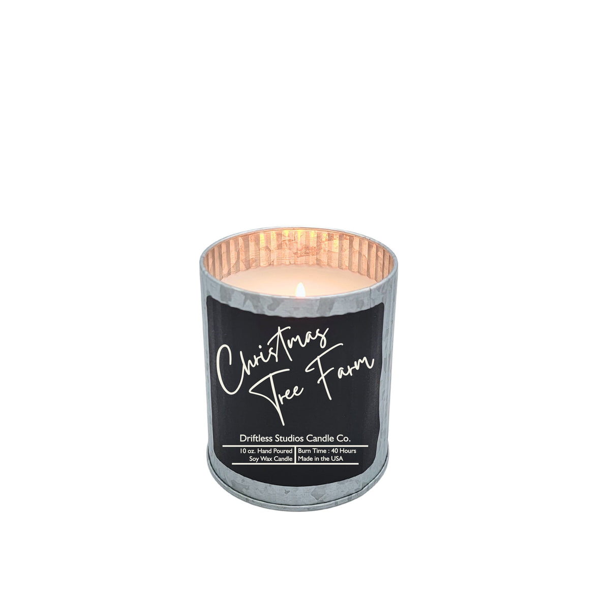 (Case Of 3 Candles) $9.95 Ea. - Christmas Tree Farm Scented Soy Candles - Rustic Home Decor