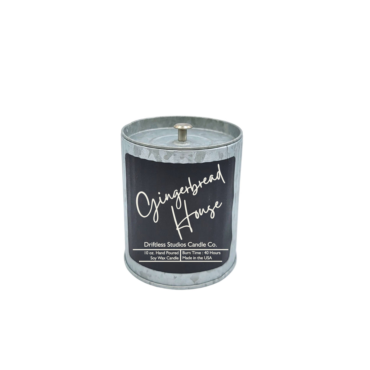 (Case Of 3 Candles) $9.95 Ea. - Gingerbread House Scented Soy Wax Rustic Christmas Candles