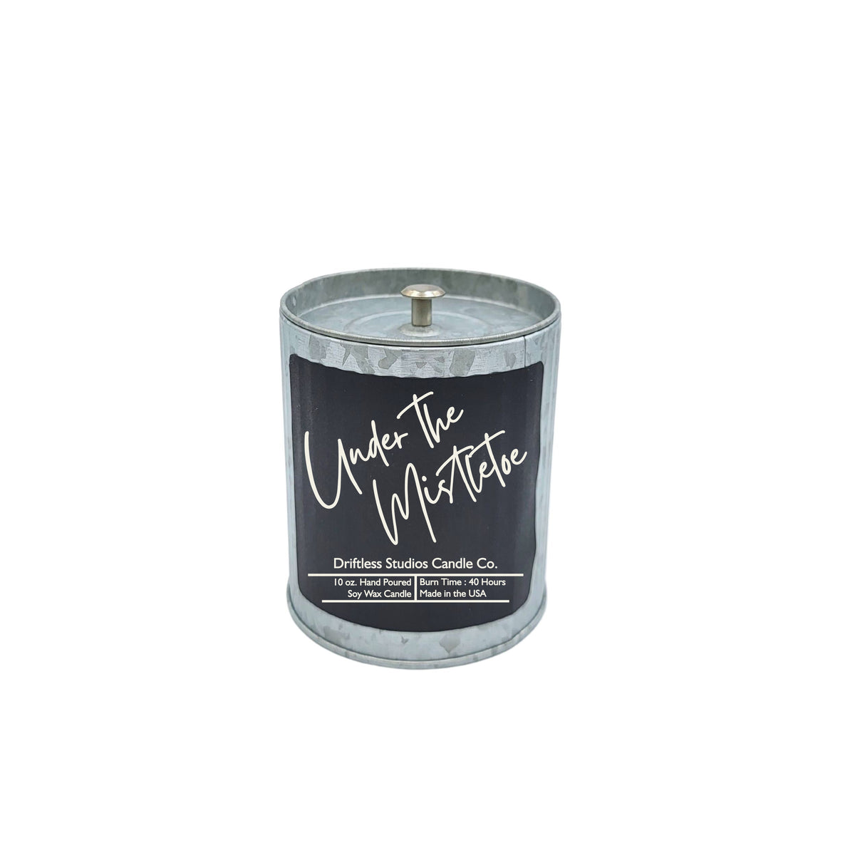 (Case Of 3 Candles) $9.95 Ea. - Under the Mistletoe Soy Wax Candle Tin Candles Christmas