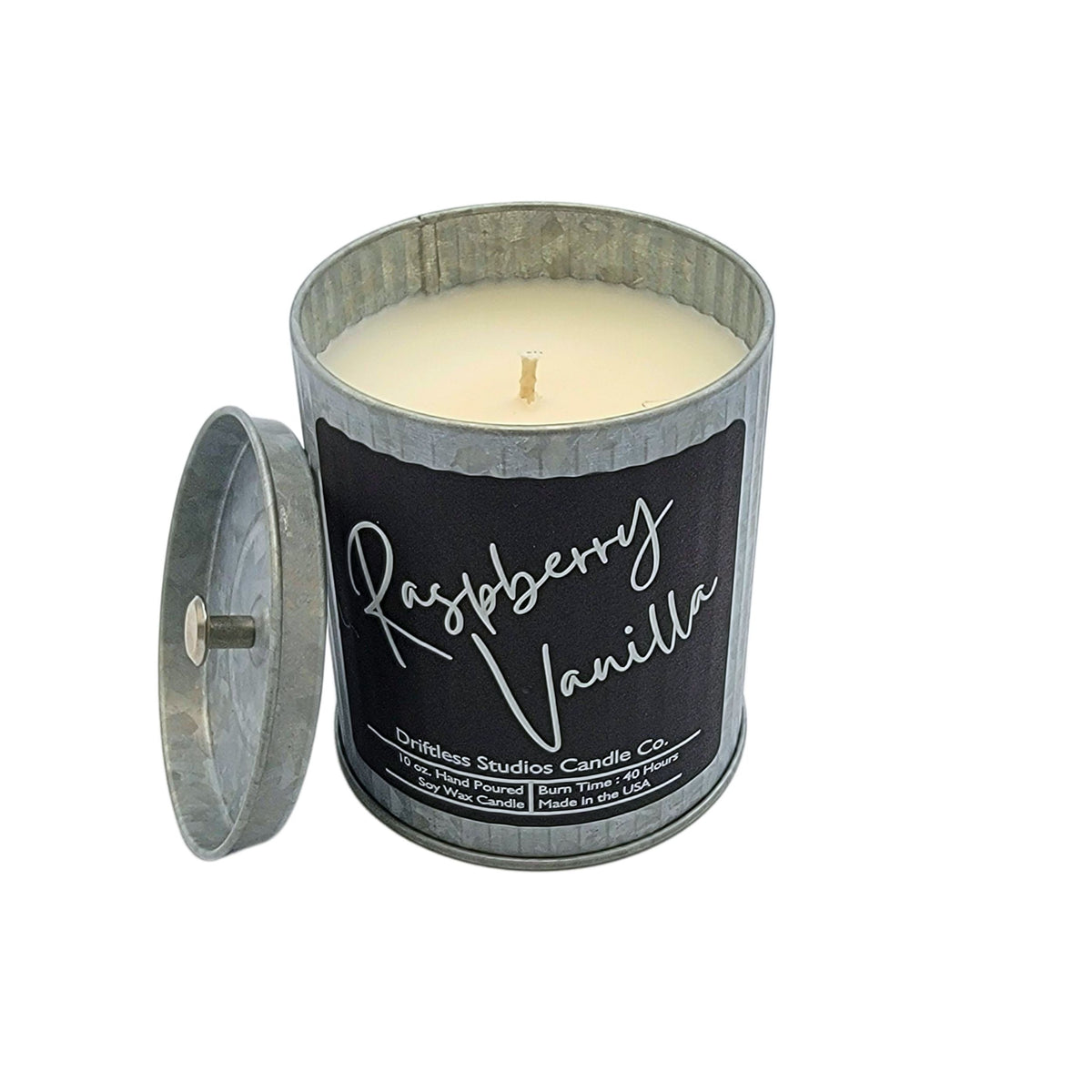 (Case Of 3 Candles) $9.95 Ea. - Raspberry Vanilla Soy Wax Candle Scented Farmhouse Candles
