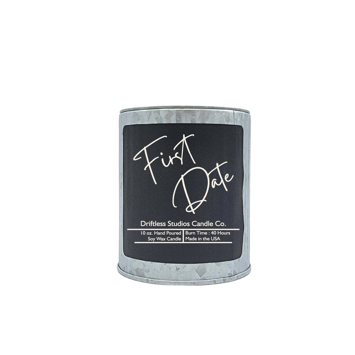 (Case Of 3 Candles) $9.95 Ea. - First Date Rustic Farmhouse Candles - Valentines Day Gift