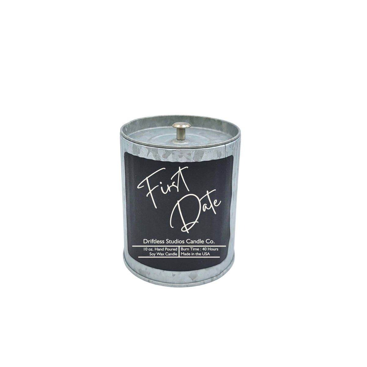 (Case Of 3 Candles) $9.95 Ea. - First Date Rustic Farmhouse Candles - Valentines Day Gift