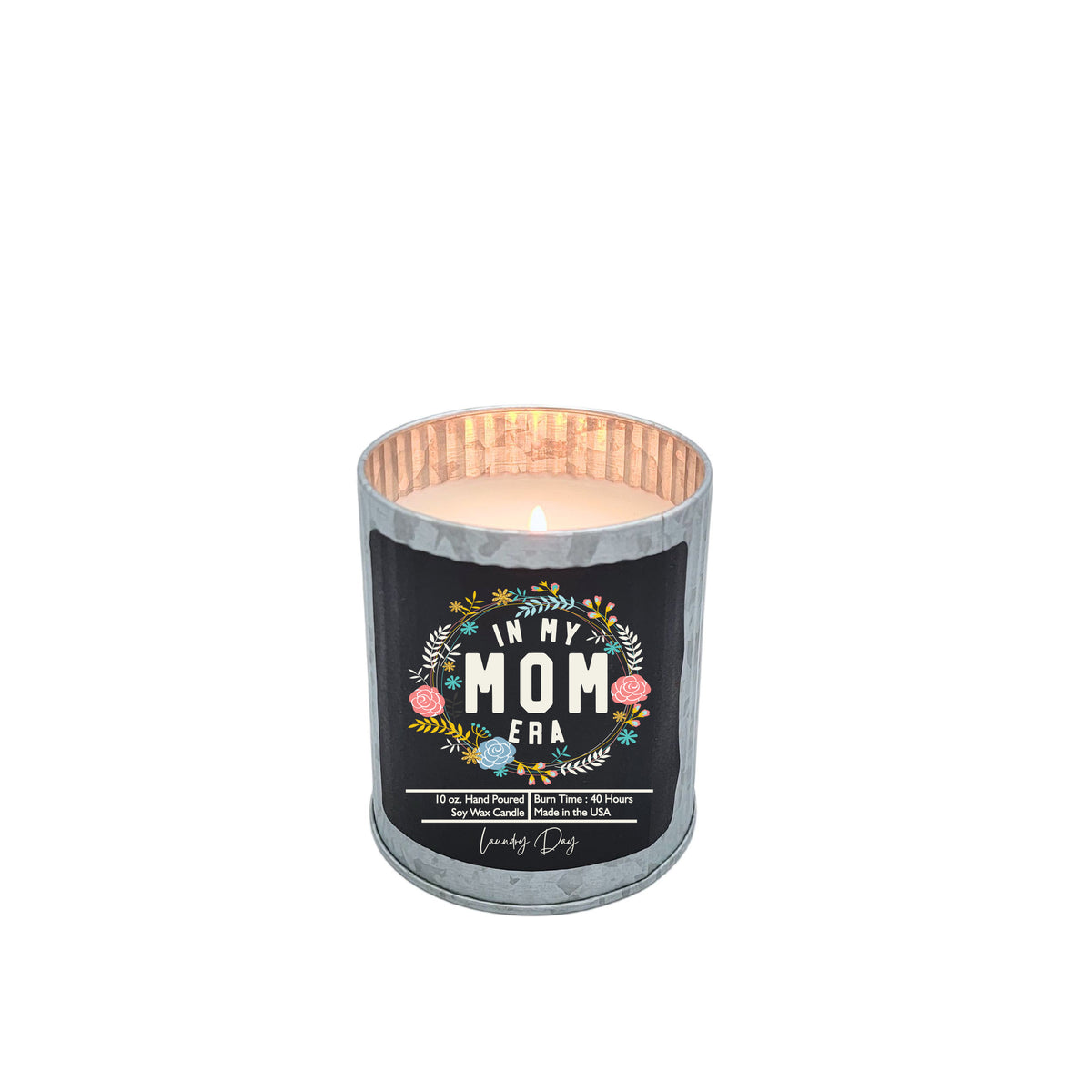 (Case Of 3 Candles) $9.95 Ea. - In My Mom Era - Mothers Day - Soy Wax Candles - Spring Decor