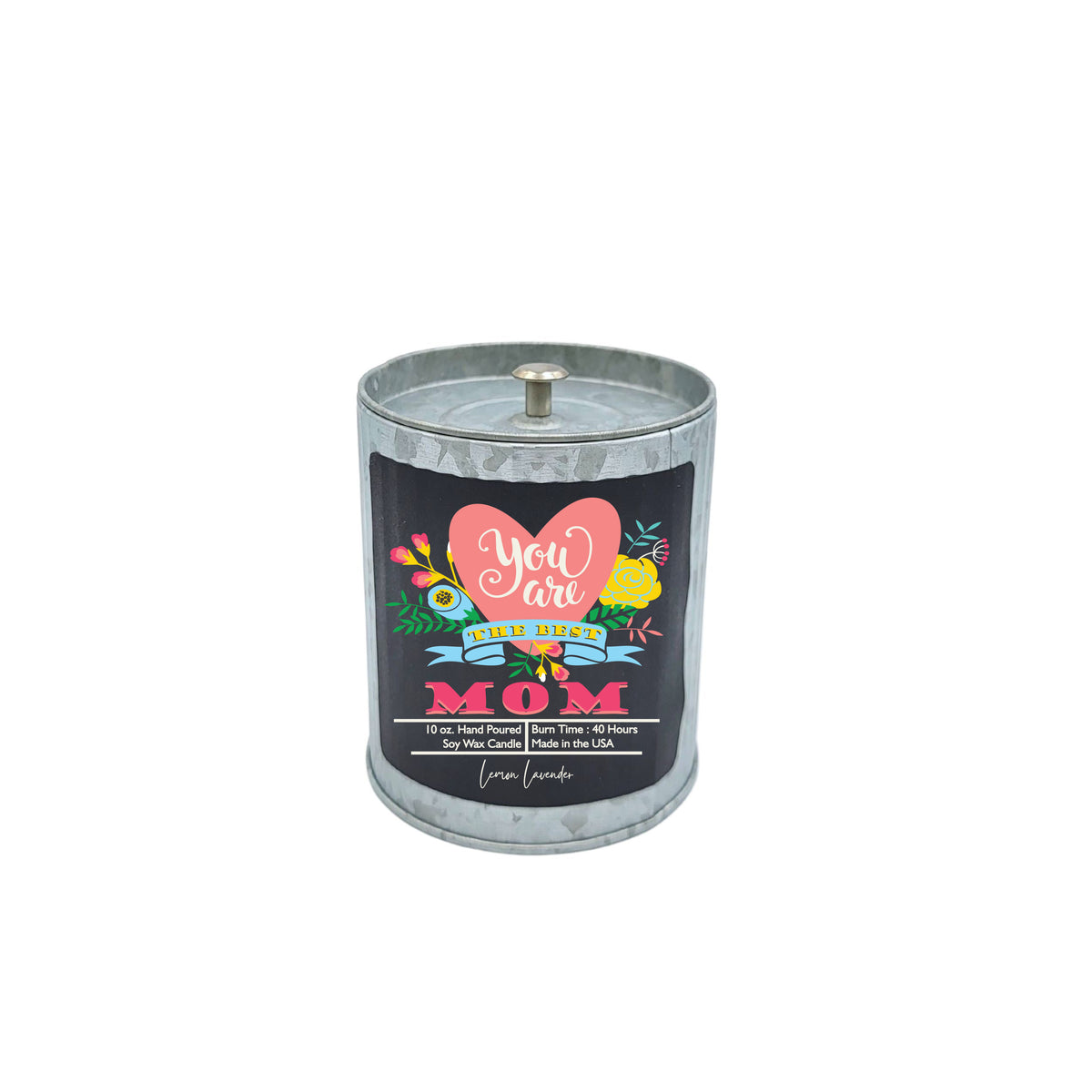 (Case Of 3 Candles) $9.95 Ea. - You are the Best Mom - Mothers Day Soy Candle - Spring Decor