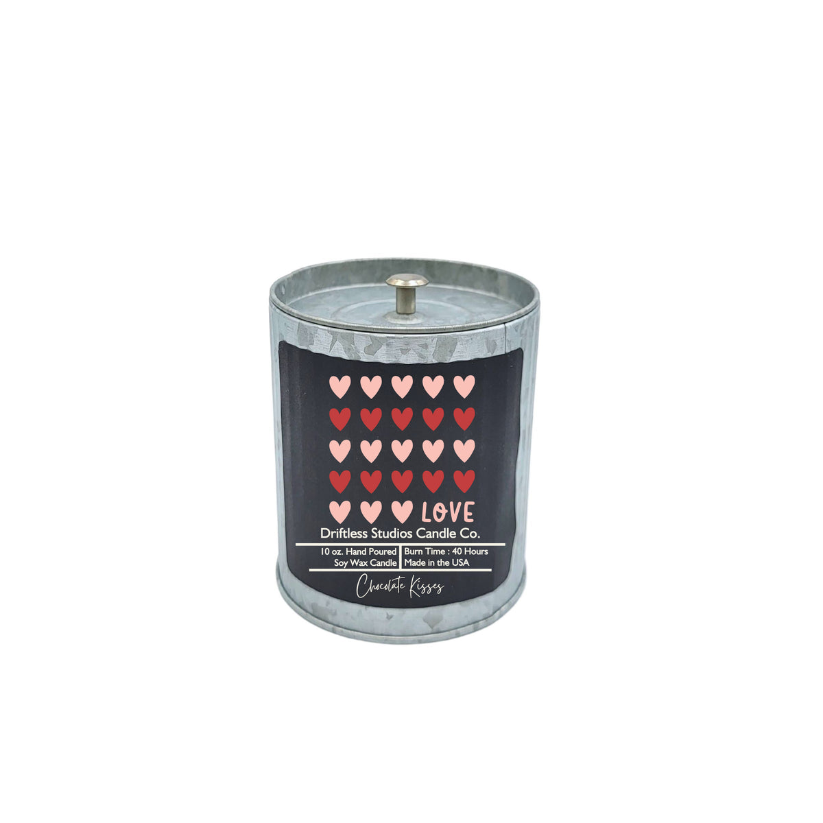(Case Of 3 Candles) $9.95 Ea. - Hearts Love Valentines Day Soy Wax Candle - Valentines Gift