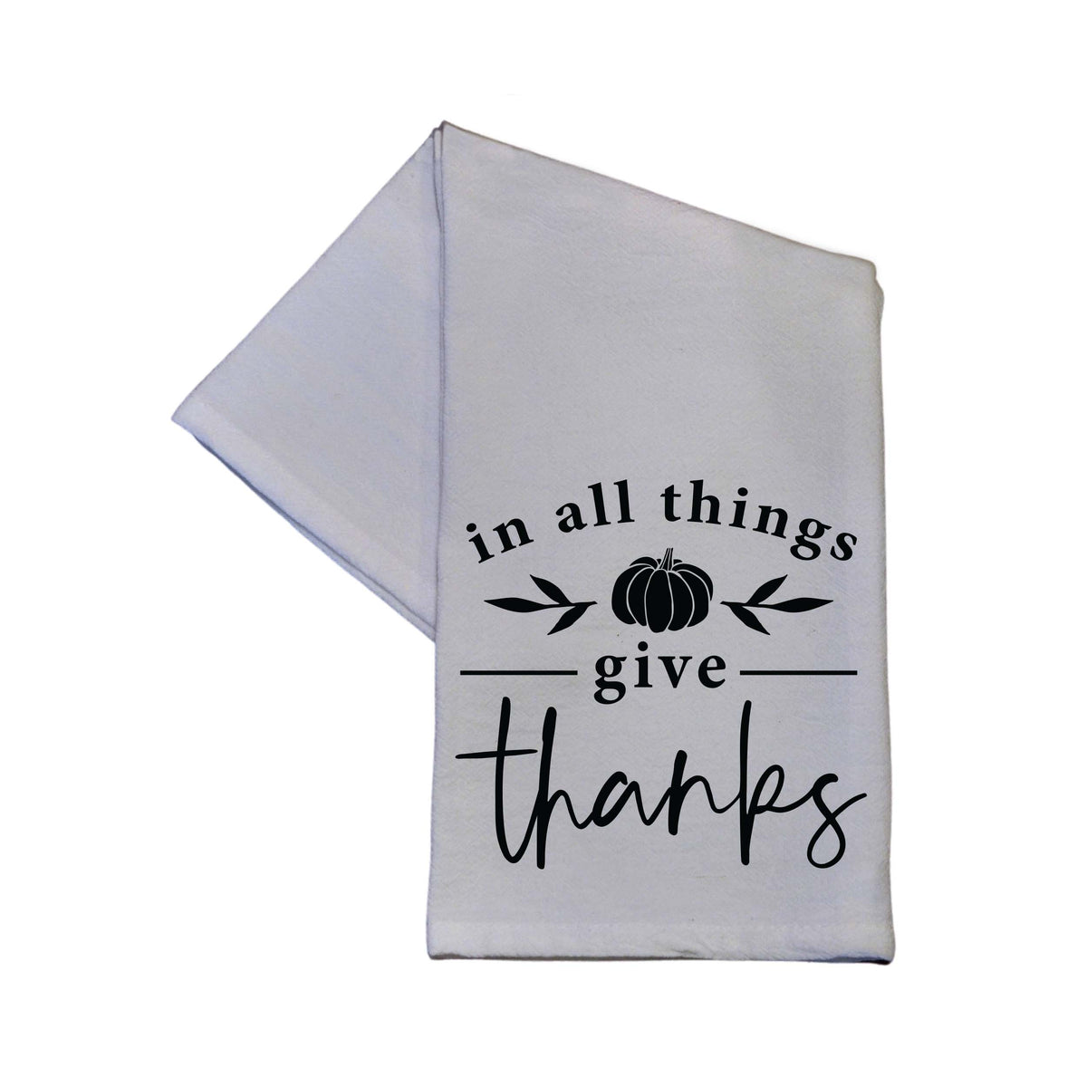 Give Thanks Fall Decorations Thanksgiving Tea Towels - TWL117 - Pack Of 4 Towels ($3.95 Per Towel)