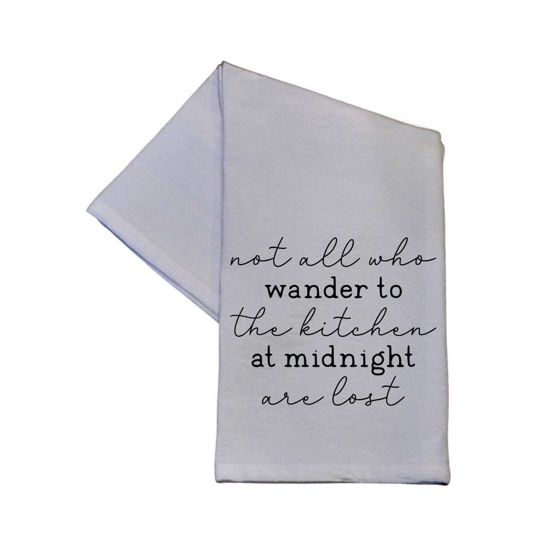 Wander To The Kitchen Gift Cotton Tea Towel - Home Decor - TWL124 - Pack Of 4 Towels ($3.95 Per Towel)