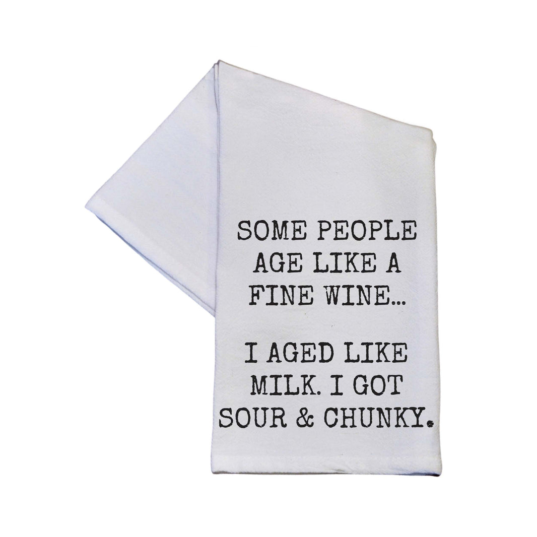 Some People Age Like A Fine Wine - TWL148 - Pack Of 4 Towels ($3.95 Per Towel)