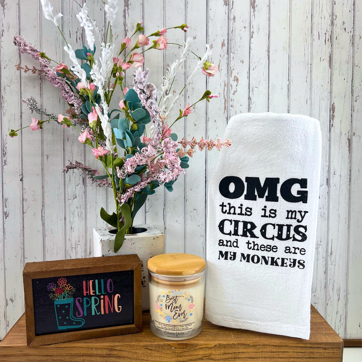(Case Of 3 Candles) $8.95 Ea. - Best Mom Ever Flowers - Mothers Day - Soy Wax Candles
