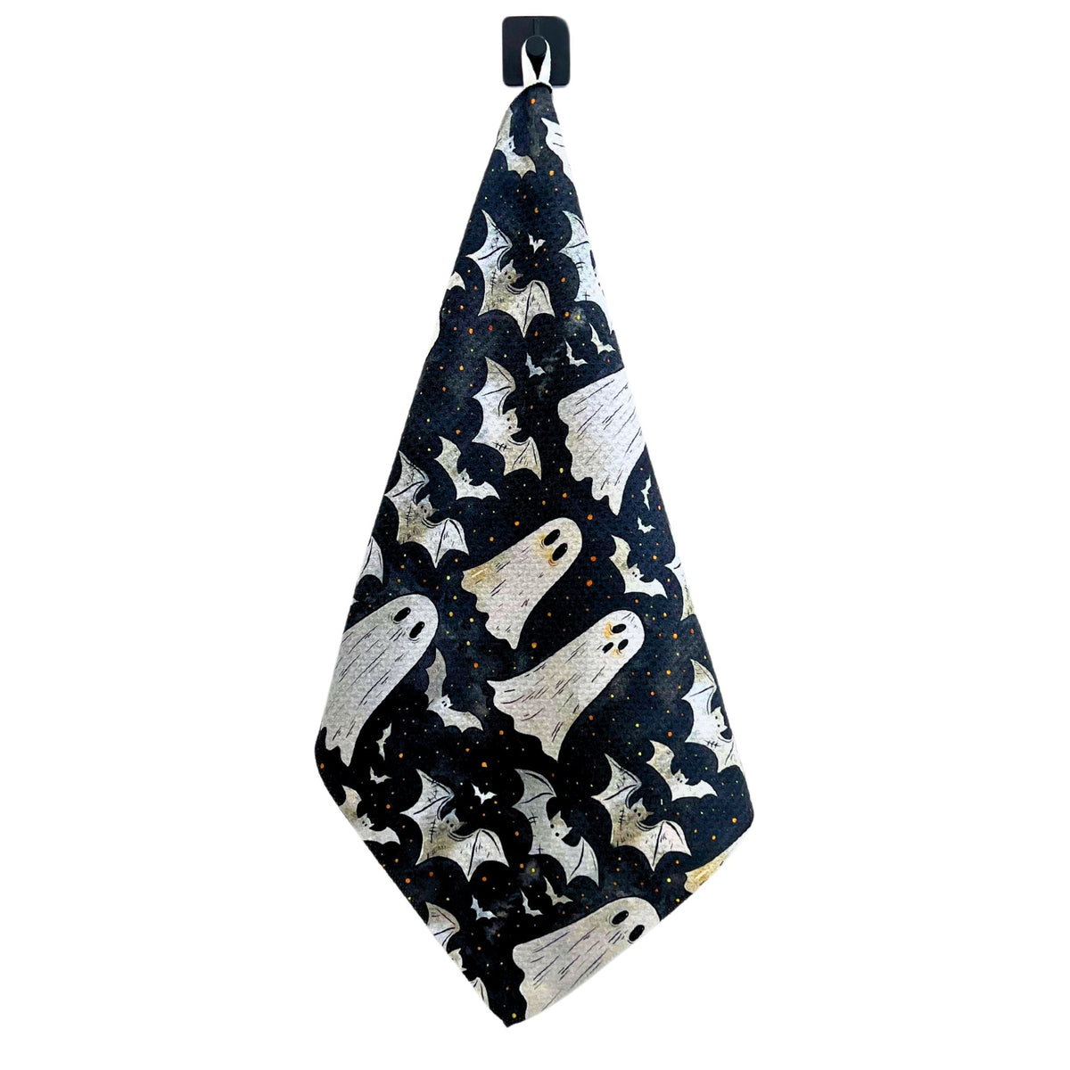 Halloween Ghost and Bat Waffle (Pack Of 2 - $6.95 Ea. Towel) - WFL001