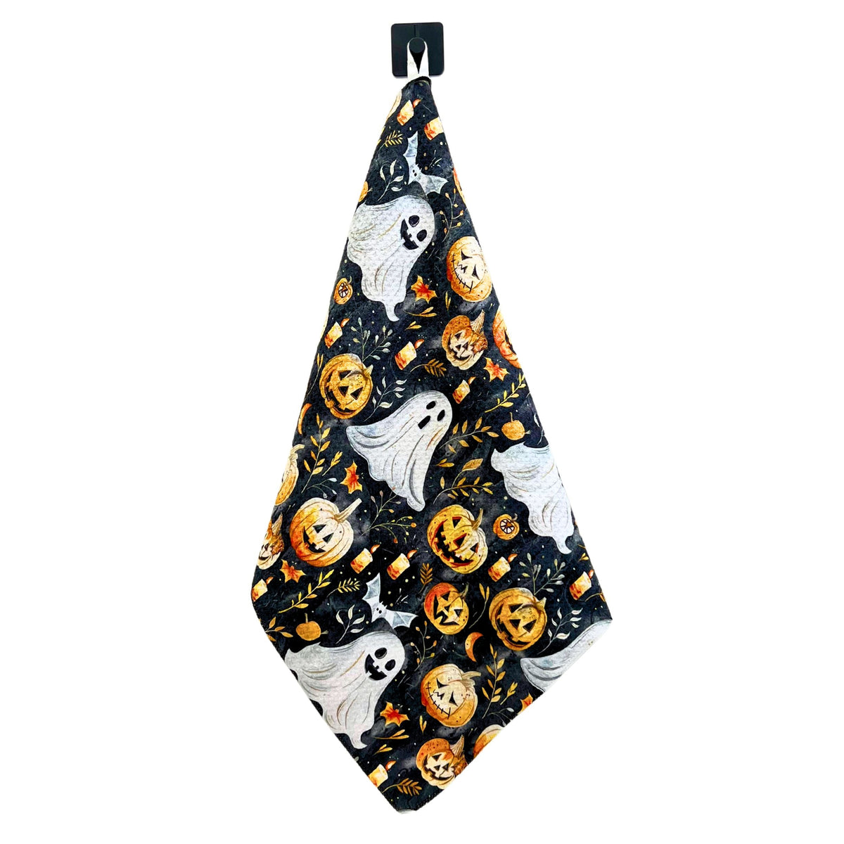 Scary Fall Pumpkins With Ghosts Halloween (Pack Of 2 - $6.95 Ea. Towel) - WFL002