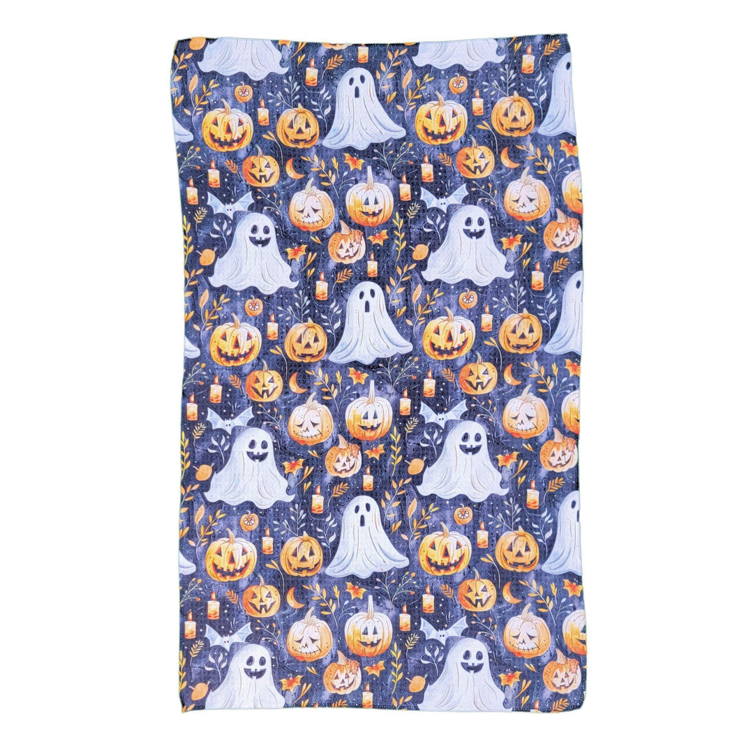 Scary Fall Pumpkins With Ghosts Halloween (Pack Of 2 - $6.95 Ea. Towel) - WFL002