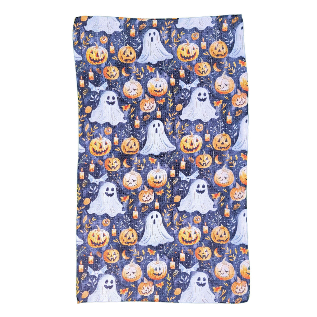 Scary Fall Pumpkins With Ghosts Halloween (Pack Of 2 - $6.95 Ea. Towel) - WFL002