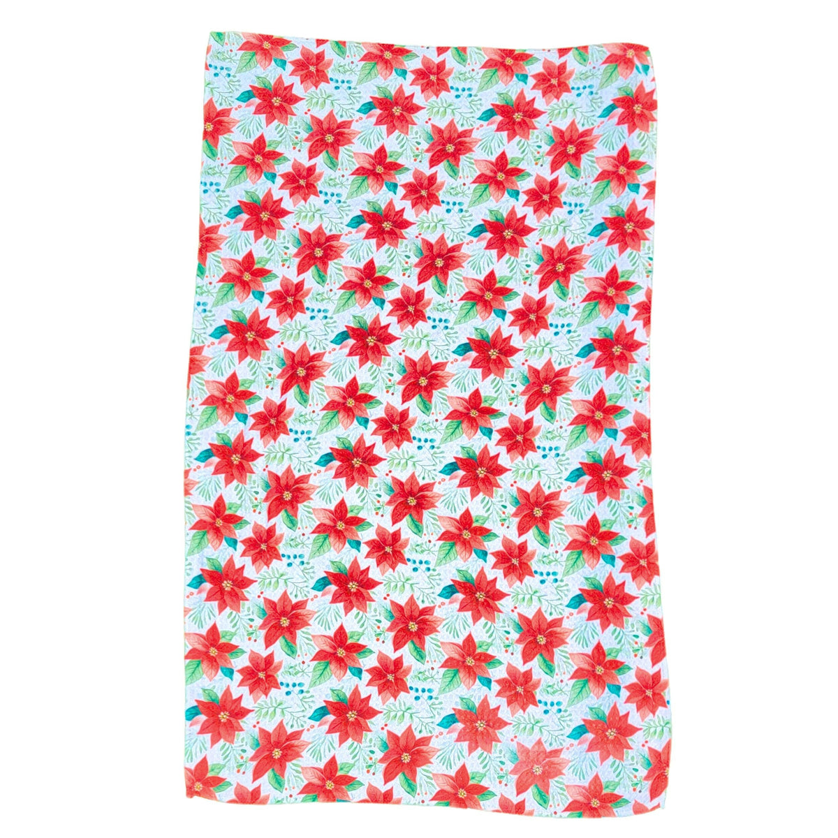 Christmas Poinsettia (Pack Of 2 - $6.95 Ea. Towel) - WFL011