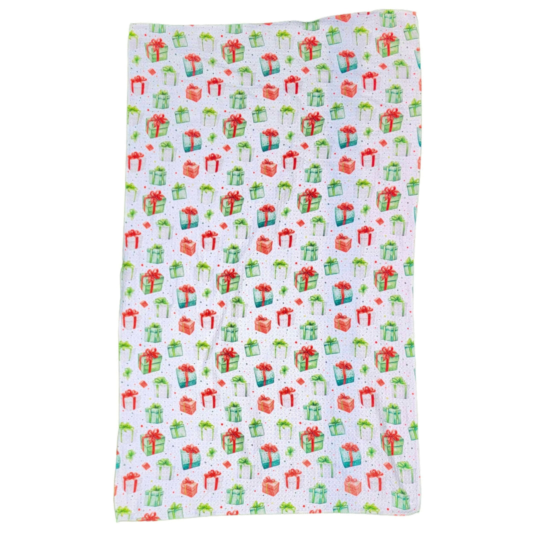 Christmas Gift Patterned (Pack Of 2 - $6.95 Ea. Towel) - WFL012