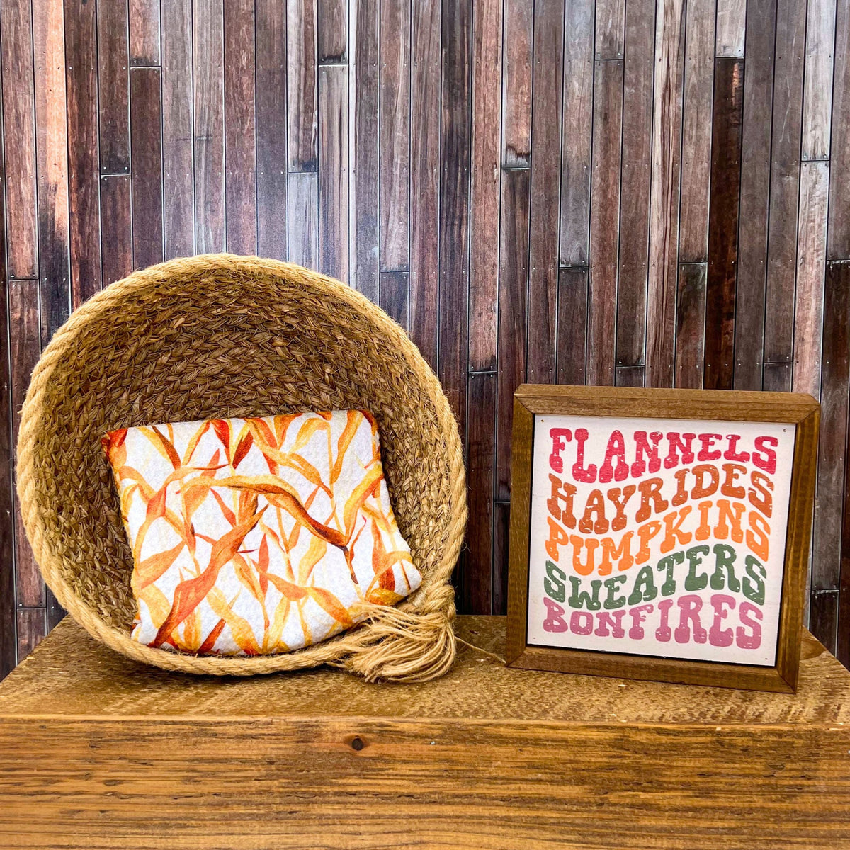 Fall Corn Stalks (Pack Of 2 - $6.95 Ea. Towel) - WFL017